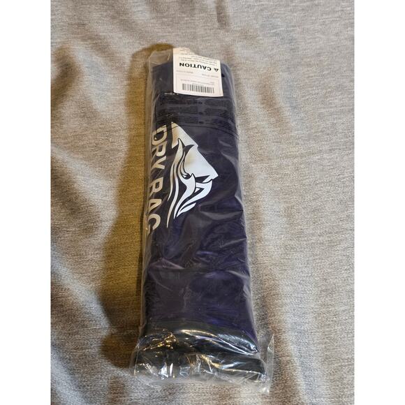 NEW HEETA Waterproof 20L Roll Top Lightweight Dry Storage Bag Backpack Dark Blue - Picture 2 of 3